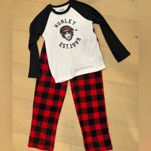 Hurley Christmas Pajamas size 12 Boys